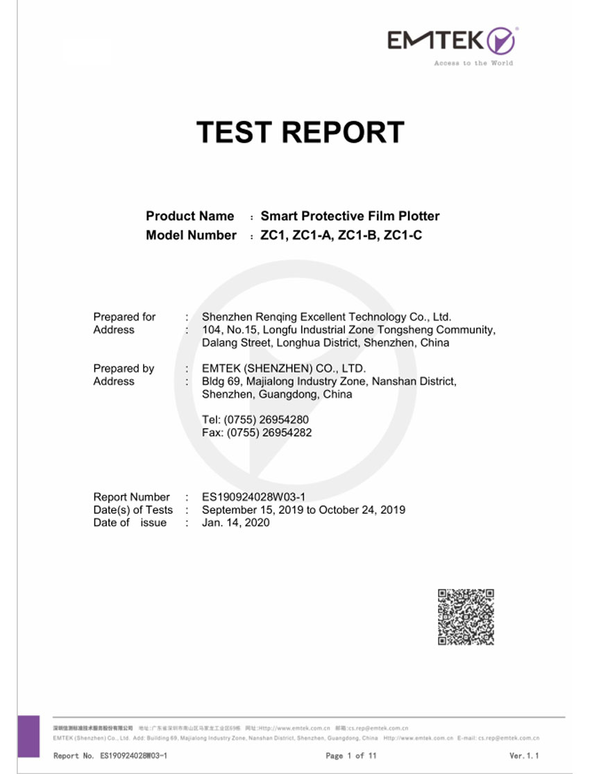 Relatório Smart Plotter CE ES190924028W03-1 EN62311