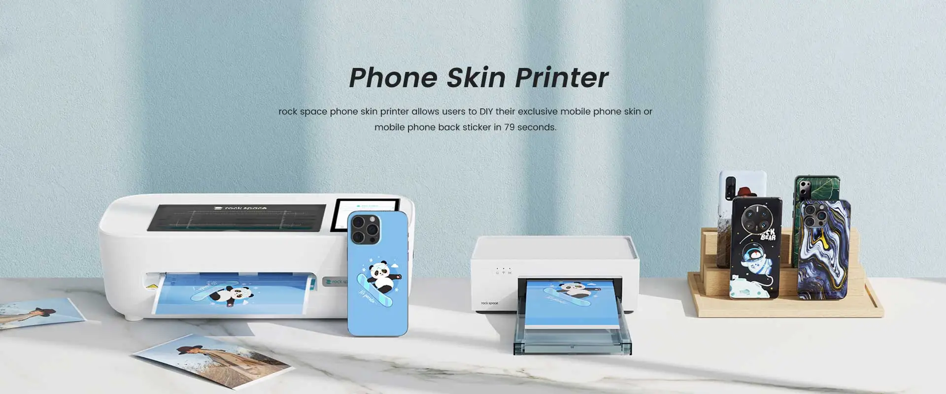 Impressora de pele de telefone