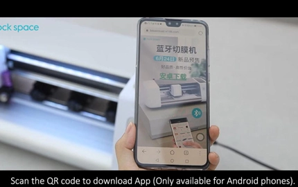 Como operar a máquina de corte de filme Plotter Rock Space (versão Bluetooth)