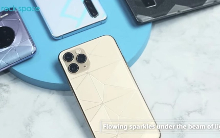 Faça seu telefone sentir nova máquina de corte de filme espacial Againrock translúcido filme traseiro geométrico