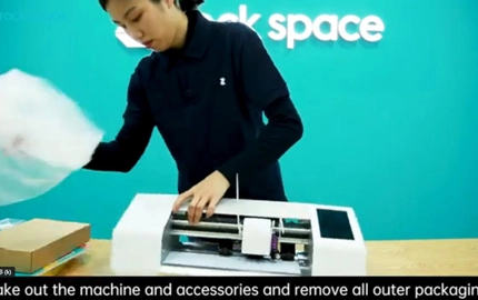 Operação de Vídeo para Rock Space Plotter de Corte de Filme Inteligente ZC1