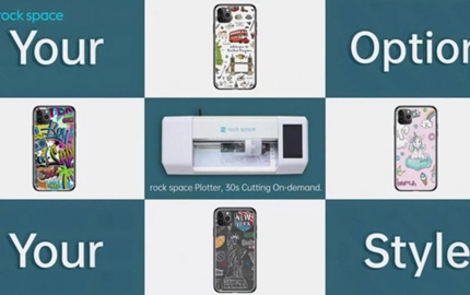 Máquina de corte de filme de plotadora de espaço de rocha-filme de volta vívido