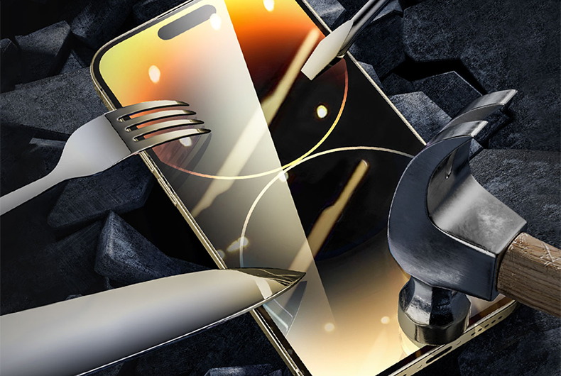 Textura semelhante a vidro, resposta sensível